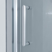 Marenza Slide Quick Fit Schuifdeur - 110x190cm - 6mm veiligheidsglas - alu profiel - anti kalk - chroom SW238225