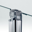 Marenza Fold Porte pliante - 90x190cm - verre de sécurité 6mm - profil alu - anti-calcaire - chrome SW8416