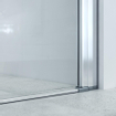 Marenza Neptune Porte battante - 80x200cm - verre de sécurité 6mm - anti-calcaire - chrome SW208811