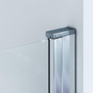 Marenza Neptune Porte battante - 80x200cm - verre de sécurité 6mm - anti-calcaire - chrome SW208811