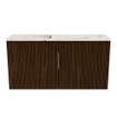 Mondiaz JOYA-DLUX 80cm meuble de salle de bains - couleur Walnut - Vasque FAYE position Gauche 1 trou de robinet couleur Nata. SW1424490
