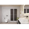 Hansgrohe Lavapura WC douche - 37.5x59.5x40cm - sans bride - extraction des odeurs - séchage à air chaud - douchette intime - fermeture amortie - blanc brillant SW1413638