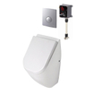 Pack urinoir Plieger Chicago avec couvercle, mécanisme de chasse et panneau de commande Matchroom blanc 4970168