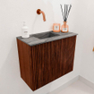 Mondiaz JOYA-DLUX Meuble de salle de bains 50cm - couleur Ruby - Vasque FAYE position Gauche Sans trou de robinet couleur Sombra SW1425649