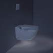 Laufen Cleanet RIVA WC douche 35.5x60x41.5cm à évacuation profonde incl. abattant de WC avec couvercle et softclose céramique blanc mat mat SW224214
