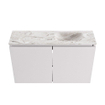 MONDIAZ TURE-DLUX Meuble toilette - 80cm - Cale - EDEN - vasque Glace - position droite - 1 trou de robinet SW1103192