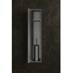 Hotbath &MORE Niches encastrées et Garniture de Brosse 16x60x13cm Gunmetal brossé PVD SW1245666