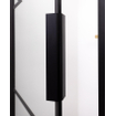 Riho Grid draaideur 100x200cm zwart profiel en helder glas SW242173