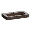 BRAUER Coral lavabo - 80x46x10cm - 1 bassin - 1 trou de robinet - composite - aspect marbre - Copper Brown SW957312
