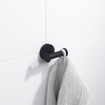 Ozean Crochet porte-serviette double rond noir mat SW209322