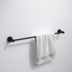 Ozean Eternal Handdoekhouder enkel rond mat zwart SHOWROOMMODEL SHOW26324