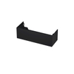 INK Wastafelonderkast - 120x45x37.6cm - 1 lade - push to open - met recht opdekfront - MDF lak - Mat zwart SW439286