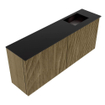 Mondiaz JOYA 100cm toiletmeubel - kleur Dusk - Wastafel FAYE positie Rechts Zonder kraangat kleur Urban. SW1421658