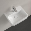 Villeroy & Boch O.novo Lave-main WC 45x16x13.5cm 1 trou de robinet sans trop-plein Blanc Alpin SW448468