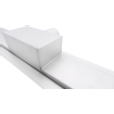 Fortifura Galeria Douchegoot - 50cm - zonder rooster - vloerflens - Geborsteld RVS PVD (RVS) OUTLETSTORE STORE43088