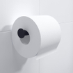Ozean Porte-papier toilette rond sans couvercle noir mat SW209323