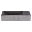 Differnz Ribble Lavabo d’angle Bombai black pierre naturelle 38 x 18 x 8 cm SW705386