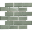 The Mosaic Factory Paris mozaïektegel - 28.8x29.4cm - wandtegel - Rechthoek - Porselein Green Grey Glans SW258552