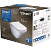 Duravit Durastyle pack WC suspendu à évacuation profonde abattant blanc SW85522