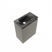 MONDIAZ TURE-DLUX Meuble de toilettes 40 cm Smoke. EDEN lavabo Lava position gauche. Sans trou de robinet. SW1104066