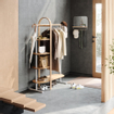 Umbra Bellwood kledingrek - 106x39x167cm - eucalyptushout wit/naturel OUTLETSTORE STORE32500