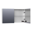 BRAUER Impress armoire de toilette - 120x70x15cm - sans éclairage - 2 portes miroir double face - brillant blanc SW393046