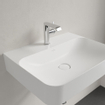 Villeroy & Boch Finion lavabo - 1 trou de robinet 60x47cm - Ceramic+ avec trop-plein dissimulé stone white SW209547
