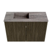 Mondiaz JOYA-DLUX 60cm toiletmeubel - kleur Shadow - Wastafel FAYE positie Links Zonder kraangat kleur Oza. SW1425027