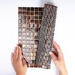 The Mosaic Factory Amsterdam carrelage mosaïque 32.2x32.2cm pour mur et sol intérieur et extérieur carré verre marron SW62138