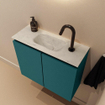MONDIAZ TURE-DLUX Meuble de toilettes - 60cm - Smag - EDEN - lavabo Opalo - position centrale - 1 trou de robinet SW1126206