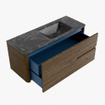 Mondiaz CIRO-DLUX Badkamermeubelset - 120x45x50cm - Solid surface wastafel Lava - 1 wasbak Rechts - zonder kraangaten - 2 lades - Dusk SW1533033