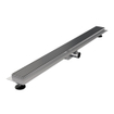 Brauer Caniveau de douche - 100x7.5cm - bride de sol - grille à carreler réversible - inox - gunmetal brossé SW891077