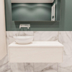 Mondiaz LUSH Meuble salle de bains Underlayment 1 tiroir 100x30x45cm lavabo BARCO Gauche sans trou de robinet SW409671