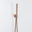 Fortifura Calvi Robinet de baignoire - bec 22cm à raccourcir - flexible - douchette stick - partie encastrable - support mural - Cuivre brossé SW1130184