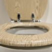 Tiger Steigerhout Abattant WC avec softclose FSC 37.5x5.5x45.5cm MDF bois d'échafaudage SW25339