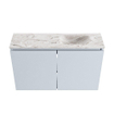 MONDIAZ TURE-DLUX 80cm toiletmeubel Clay. EDEN wastafel Glace positie rechts. Zonder kraangat. SW1103255