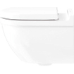 Duravit Starck 3 pack cuvette suspendue sans bride à chasse profonde abattant blanc SW70150