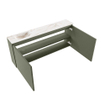 MONDIAZ TURE-DLUX Meuble toilette - 120cm - Army - EDEN - vasque Frappe - position gauche - 1 trou de robinet SW1102649