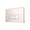 FugaFlow Metal Bedieningsplaat - voor Geberit UP320 inbouwreservoir - dualflush - rechthoekige knoppen - metaal wit mat SW999929