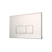 Geberit Réservoir encastré UP320 avec plaque de commande QeramiQ metal - double chasse - boutons rectangulaires - métal blanc mat SW976086
