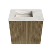 Mondiaz JOYA-DLUX Meuble de toilette 40cm - couleur Dusk - Vasque FAYE position Gauche Sans trou de robinet couleur Ostra SW1423352