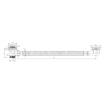 Wiesbaden Alonzo brosse de toilettes autoportante avec porte-brosse laiton brossé PVD SW398207