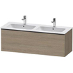 Duravit D-neo Meuble sous vasque 128x46.2x44cm 2 tiroirs Chêne (terra) mat SW641003