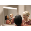 Hansgrohe Xarita Lite Q Miroir - 60x70x3,3 cm - éclairage LED - horizontal - interrupteur mural - blanc mat SW1164987