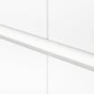BRAUER Glacier Meuble lavabo - 120x46x2cm - trop-plein - 2 lavabos gauche droite - 2 trous de robinet - Finestone mat blanc SW86536