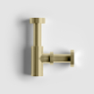 Clou Mini Suk siphon de lavabo doré brossé PVD pour petits lave-mains SW799377
