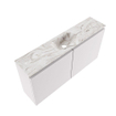 MONDIAZ TURE-DLUX Meuble toilette - 100cm - Cale - EDEN - vasque Glace - position centrale - 1 trou de robinet SW1103181