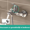 Hansgrohe Rebris e eengreeps opbouw badmengkraan chroom SW803066