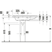 Duravit D-Neo lavabo avec WonderGliss 80x48x17cm 1 trou de robinet rectangulaire Céramique Blanc SW640407