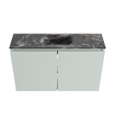 MONDIAZ TURE-DLUX Meuble toilette - 80cm - Greey - EDEN - vasque Lava - position centrale - sans trou de robinet SW1103940